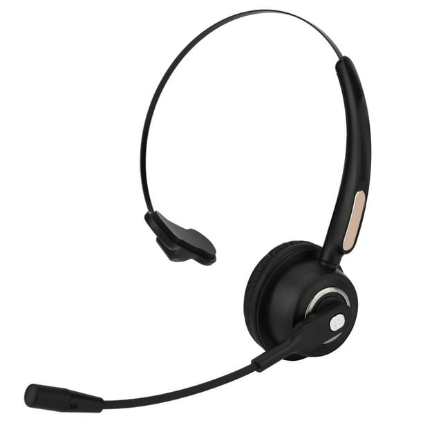 Herwey Casque Bluetooth pour centre d'appel 12 heures avec suppression du  bruit Casque d'écoute Bluetooth pour centre d'appel, Casque d'écoute  Bluetooth avec micro, Casque d'écoute sans fil 