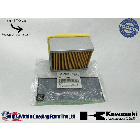 Kawasaki OEM Element Air Filter 11013-1039 / (88-04) Mule 2510, 1000 (93-04)2520