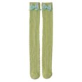 thumbnail image 2 of Jalioing Big Girls Thigh High Stockings Cute Cable Knit Bowknot Long Tube Socks Kids Girls Dress Socks 3-12 Years, 2 of 6
