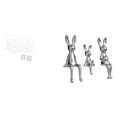 thumbnail image 1 of Colección De Esculturas De Figuras Familiares Para Exhibir En Escritorios, Centros De Mesa Y Estanterías, Adornos De Animales Decorativos., 1 of 8