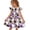 White, variant on Girls Summer Dress Halloween Ghost Pumpkin Flutter Sleeve Swing Dress Casual Halloween Outfit for Kids Ages 6–14