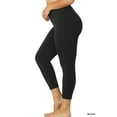 thumbnail image 2 of TheLovely Women & Plus Premium Cotton Mid-High Banded Waist Capri Leggings, 2 of 2