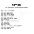 thumbnail image 2 of SIM Rear Semi-Metallic Disc Brake Pads SIM-709A for Car Saab Saturn 9-3 L200 L300 L100 Cadillac Catera LW200 LS1 900 9-5 LS2 LW1 LW300 LS LW2, 2 of 8