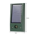 thumbnail image 2 of Repelente de luz de sonido ultrasónico de vibración al aire libre impermeable de animales solares 5 piezas FLhrweasw, 2 of 5