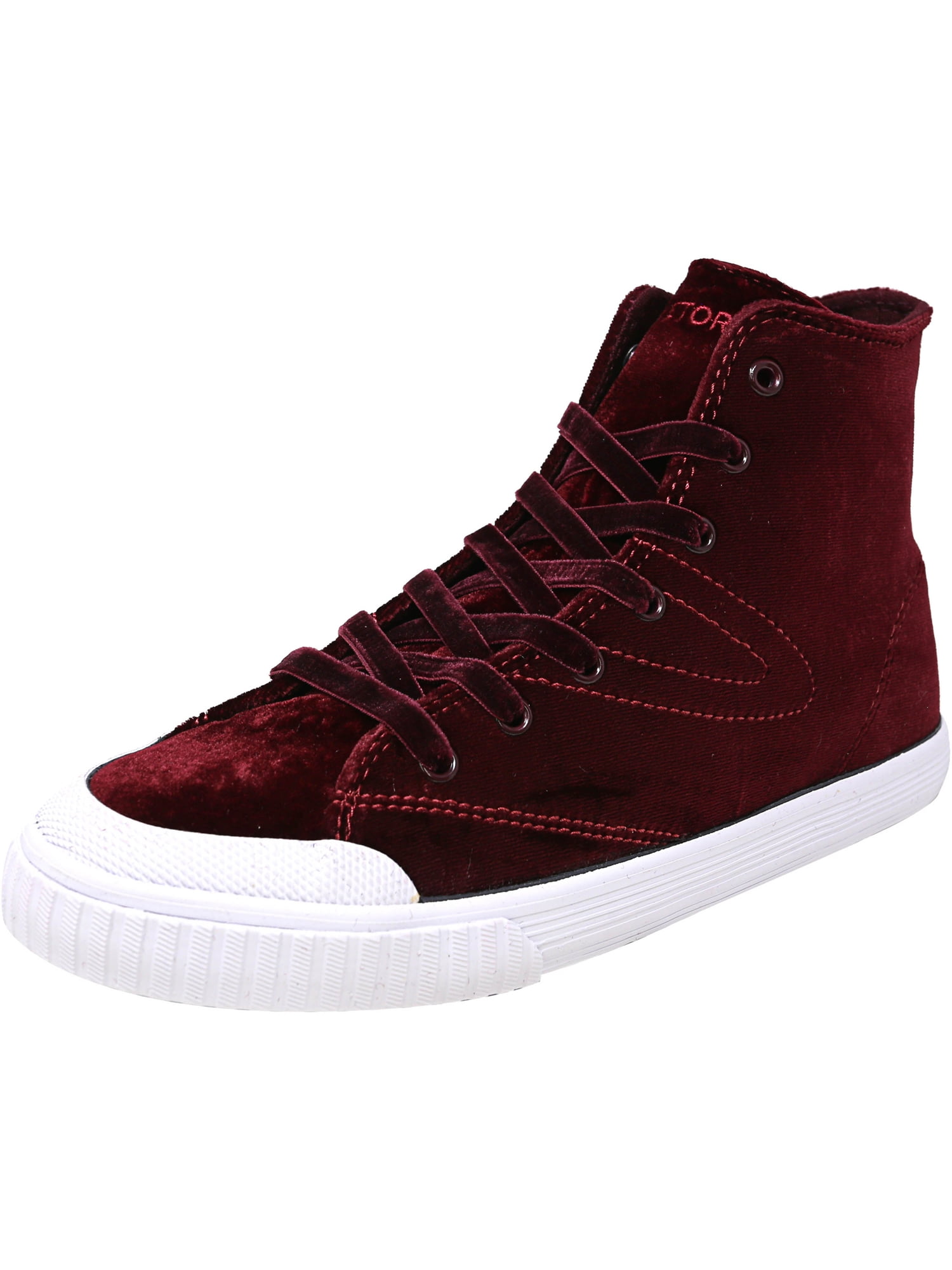 Tretorn Tretorn Women's Marleyhi4 Rubino/White AnkleHigh Fashion Sneaker 6M