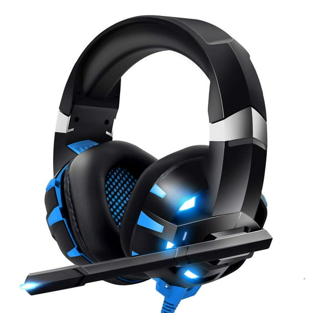 Gaming Headset For Ps4 Xbox One Pc Headset Surround Sound Noise Canceling Over Ear Headphones With Mic Led Light Compatible With Ps4 Xbox One Nintendo Switch Pc Ps3 Mac Laptop Walmart Com Walmart Com