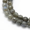 thumbnail image 3 of 2strands Natural Labradorite Beads Strands Grade A+ Faceted Round 6mm Hole: 1mm about 66pcs/strand 15.1 inch(38.5cm), 3 of 3