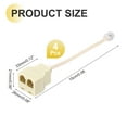 thumbnail image 2 of Uxcell 4 Pack Phone Jack Splitter RJ11 6P4C Telephone Line 2 Way Splitter Adapter for Landline 0.5ft Yellow, 2 of 5