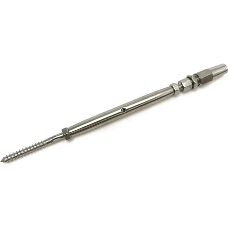 

Panorama Swageless Lag Screw Turnbuckle Stainless Steel Marine Grade T316 for 1/8 cable (Lot of 1)