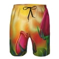thumbnail image 3 of Goofa Rose Psychedelic Printed Mens Swim Trunks Summer Quick Dry Short Beach Swimwear Bathing Suits-, 3 of 9