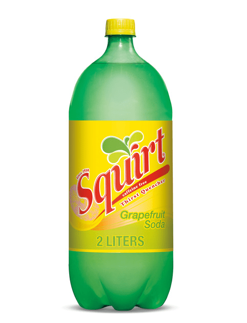 Squirt Caffeine Free Citrus Soda Thirst Quencher, 2 Liter Bottles, 4 Pack