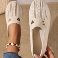 thumbnail image 7 of Miluxas Knit Flats for Women Round Toe Casual Flat Shoes Soft Comfort Lightweight Walking office Mary Jane Shoes Beige 7.5(40), 7 of 7