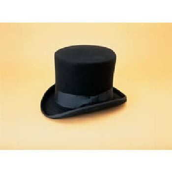 Small Black Top Hat, 21 1/8\