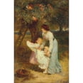 thumbnail image 2 of Frederick Morgan 13x18 Black Ornate Wood Framed Double Matted Museum Art Print Titled - Apple Time, 2 of 5