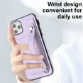 thumbnail image 3 of Nalacover Wallet Case for iPhone 11 Pro, Business PU Leather Unique Design Wristband Kickstand Credit Card Holder Slots Shockproof Scratch Resistant Phone Case for iPhone 11 Pro,Purple, 3 of 6