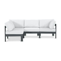 Meridian Furniture Nizuc White Outdoor Patio Modular Sectional