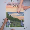 thumbnail image 3 of Coeur d'Alene, Idaho, Lake and Bear Family (lp_archive) (1000 Piece Puzzle, Size 19x27, Challenging Jigsaw Puzzle for Adults and Family, Made in USA), 3 of 4