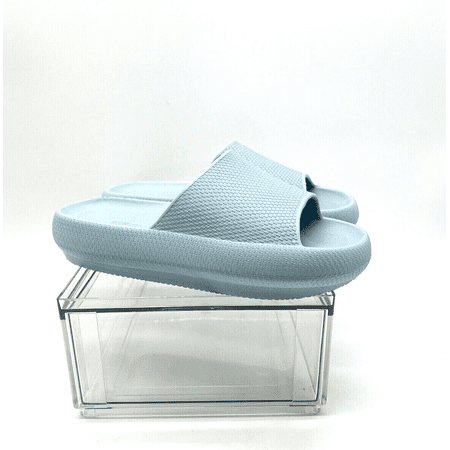 

32 DEGREES WMN s Cushion Waterproof Pillow-Like Comfort Slide Sandals- Blue L