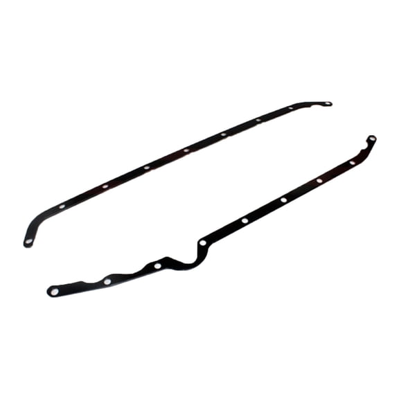 STEEL REINFORCED RAILS FOR 1958-79 CHEVY SB OIL PAN - BLACK