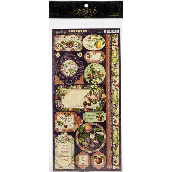 Fruit & Flora Cardstock Stickers 12"X12"-