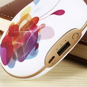 Cute Pea Shape Winter USB Rec hargeable Mini Hand Warmer Massage Portable with p owerbank 4000mah for CellP hone