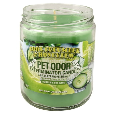 Pet Odor Exterminator Candles, Cool Cucumber & Honeydew, 13 oz