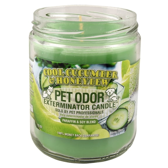 Pet Odor Exterminator Candles, Cool Cucumber & Honeydew, 13 oz
