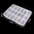 thumbnail image 4 of 18 Grills Plastic Organizer Box with Syptors, Clean Partition Container Storage Handicrafts Jewelery Fishing Teams, Size 7.9 x 6.2 x 1.2 inch, 4 of 5