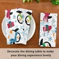 thumbnail image 7 of Coolnut Penguin Cloth Napkins Set of 6,Reusable Washable Polyester Dinner Table Napkins for Kitchen,Dining,Restaurant,Party Decoration, 7 of 7