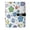 Colorful Doodle Stars, variant on DIY Green Countryside Printed Microfiber Leather Notebook 9.2x6.7" Refillable Binder Journal with Pen Loop&Pockets 100 Sheets