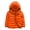 Orange, variant on 2-11Y Boys Girls Puffy Jacket Toddler Lightweight Hooded Winter Down Coat Zipper Quilted Warm Ski Snow Outerwear Orange