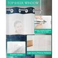 thumbnail image 4 of No Hook Shower Curtain with Snap in Liner, Abstract Galaxy Beautiful Starry Sky Hotel Shower Curtains for Bathroom, Washable Shower Curtain Liner Set with Mesh Top Window, 36"x72", 4 of 6