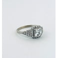 thumbnail image 2 of Vintage Estate Art Deco Engagement Ring For Women's Gift 1.9 Ct Diamond 14K White Gold Over, 2 of 2
