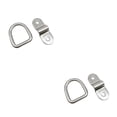 thumbnail image 3 of Transemion D Ring Tie Downs Corrosion Resistance Rustproof Lashing Rings Easy Installation Cargo Hook Trucks Campers Loads Silver 2Set, 3 of 6