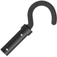 thumbnail image 1 of Pool Cleaner Hook Attachment, Black, Compatible with Robotic Pool Vacuums, Telescopic Pole Mount, 1 of 4