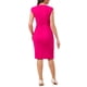 thumbnail image 3 of Vestido de tubo sin mangas para mujer Inspire Chic, vestido profesional de oficina en color rosa intenso, 3 of 6