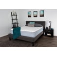 thumbnail image 4 of Zahara 12" Queen Mattress Blue and Off-white, 4 of 5
