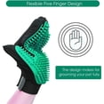 thumbnail image 5 of Guantes para quitar el pelo de mascotas DELOMO, 255 puntas, guante para quitar el pelo suelto de perros y gatos, cepillo suave para quitar el pelo suelto, verde, 1 unidad, 5 of 5