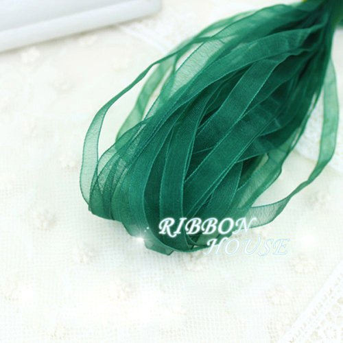 (40 metros/lote) cinta de Organza de 1/4 ''(6mm) venta al por mayor para envolver regalos cintas navideñas joyería DIY decorativa
