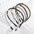 thumbnail image 7 of Unique Bargains Thin Headbands for Women Leather Head Bands for Women's Hair Fashion Hair Accessories for Women Brown, 7 of 7