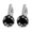 Silver, variant on Women Round Cubic Zirconia Inlaid Huggie Hoop Earings Piercing Jewelry Gift Silver Plated Copper, Cubic Zirconia Mu