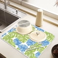 thumbnail image 6 of Ryvnso Palm Leaf-e6 Dish Drying Mat for Kitchen Countertop 18x24 Large Dish Pad Drainer Rack Dish Sink Mats, 6 of 7