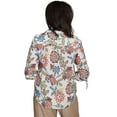 thumbnail image 2 of Alfred Dunner Womens Batik Floral Button Front Top, 2 of 4