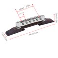 thumbnail image 3 of Rosewood Base Bridge, Long Time Use Sturdy And Rustproof With Ferrules Guitar Bridge, Durable For Guitar Guitar Repair Master, 3 of 8
