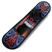 Flexible Flyer Avenger Kids Teens Beginner Plastic Snowboard w/ Foot Straps