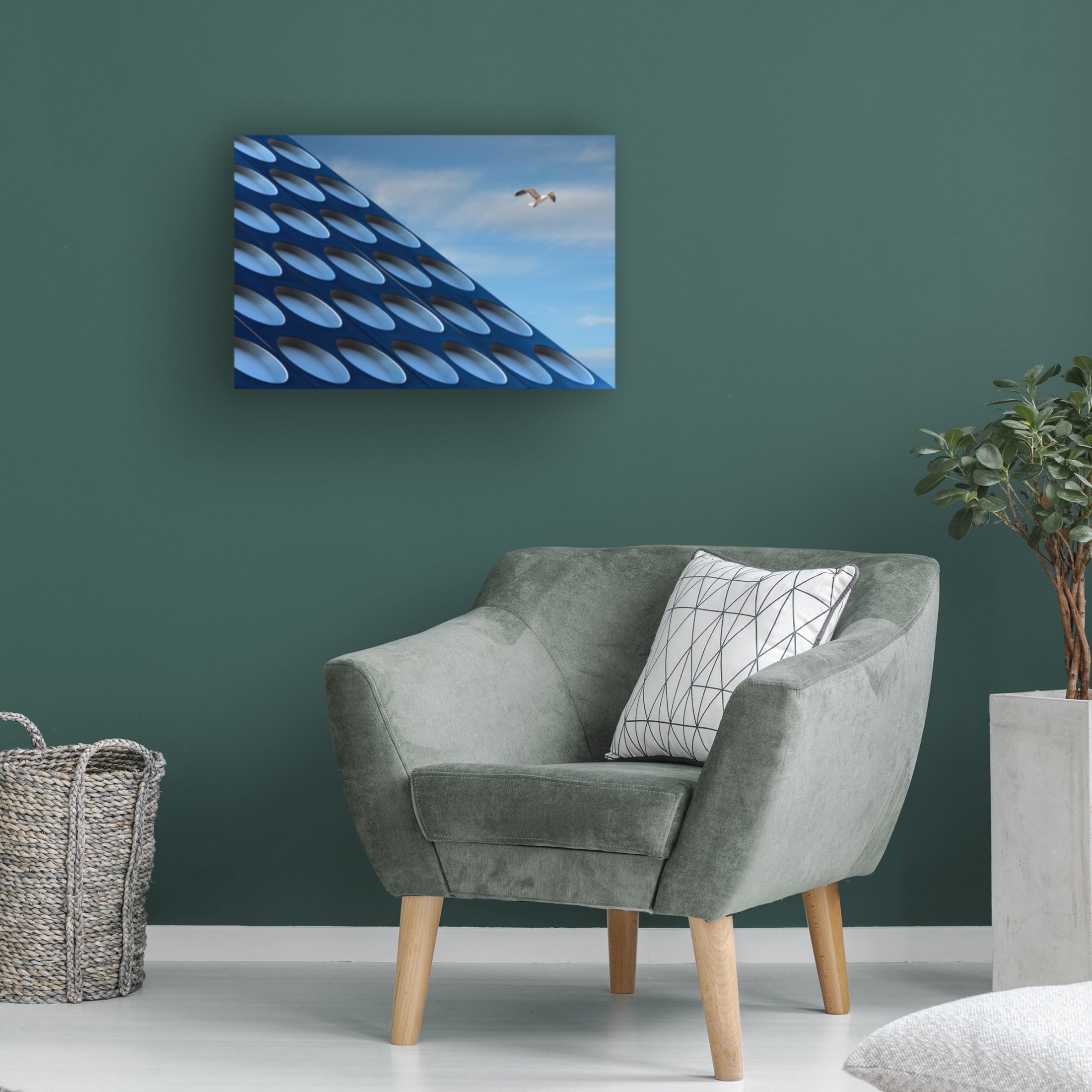 Canvas Wall Art - Henk van Maastricht 'The Seagull' Wall Art for Living Room, Bedroom, or Office Décor by Trademark Fine Art - 47 x 30 Inches