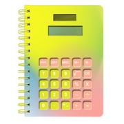 Pen + Gear Twin Wire Bound Hardcover Journal, Solar Calculator, Multi Color, 5 x 7, 192 Lined Pages