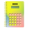 Pen + Gear Twin Wire Bound Hardcover Journal, Solar Calculator, Multi Color, 5 x 7, 192 Lined Pages