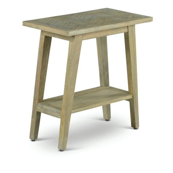 Steve Silver Milani Natural Wood Chairside End Table