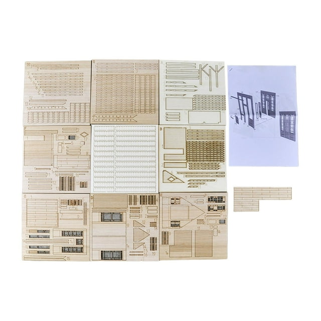 lionlar Modèle de Scène Architecture Maison Européenne 1/35 Collection de Casse-Tête 3D pour Guerre B